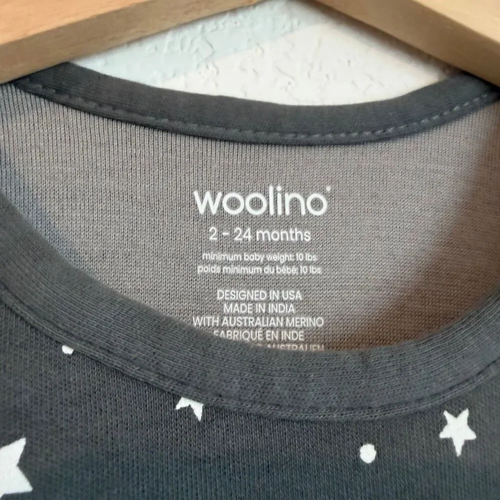 Woolino 4 Season Organic Cotton Merino Wool Wearable Blanket Size 2-24 Months